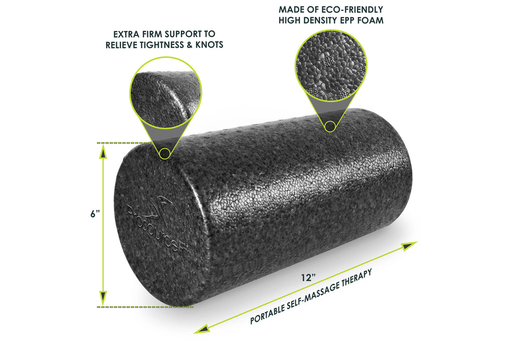 Basics High-Density Round Foam Roller for Exercise, Massage, Muscle  Recovery