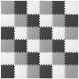 36 Tiles - Black/Grey/White