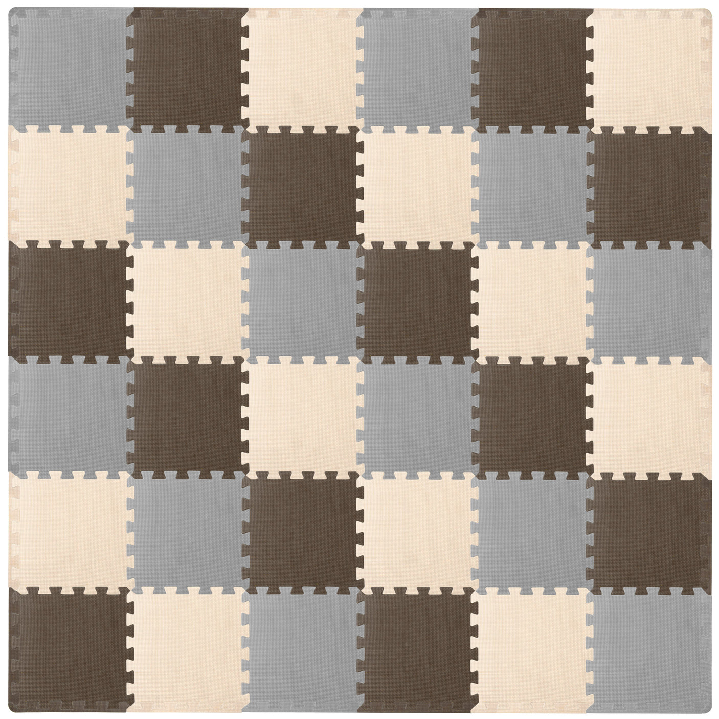 36 Tiles - Brown/Beige/Grey