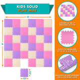 36 Tiles - Pink/Purple/Beige