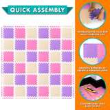 36 Tiles - Pink/Purple/Beige