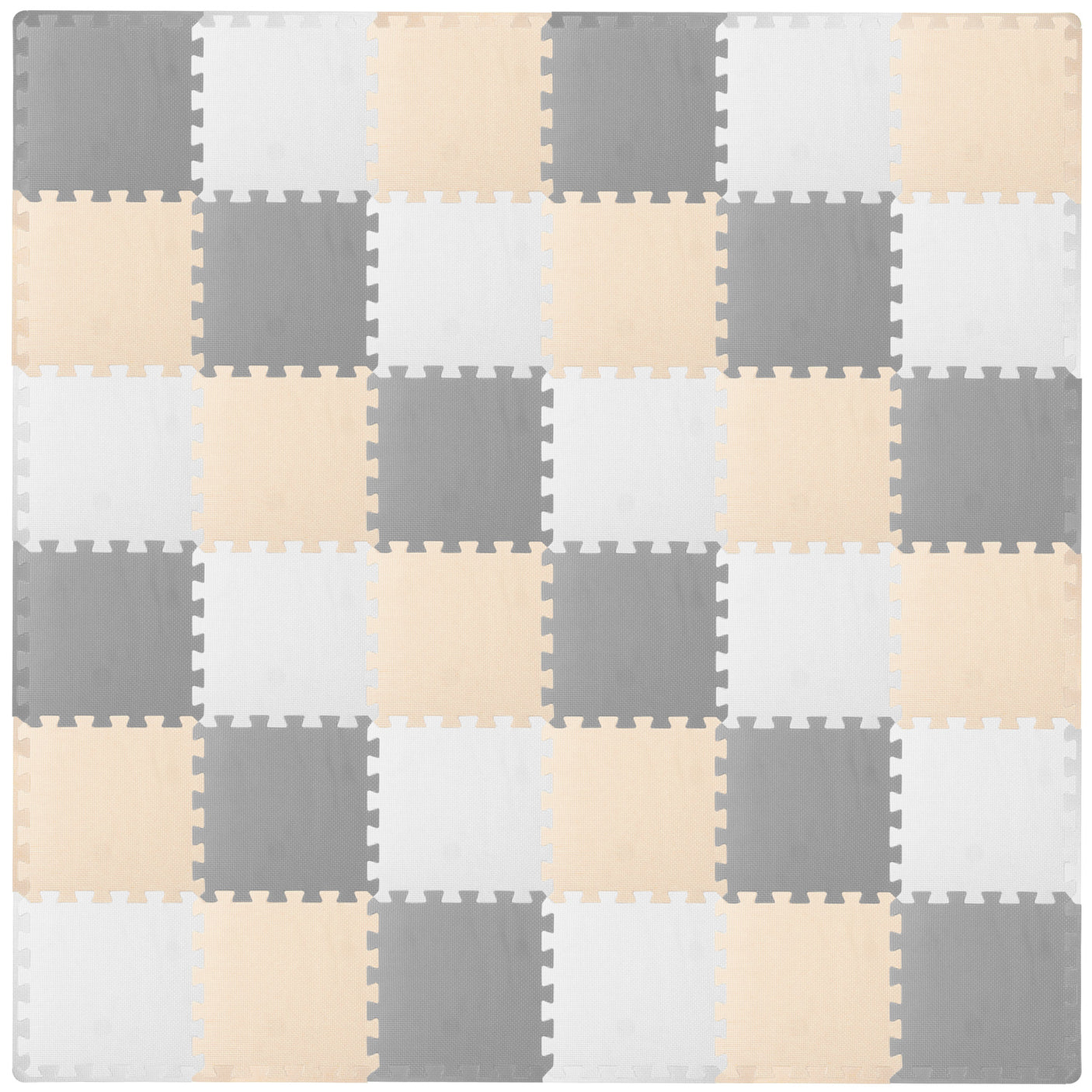 36 Tiles - White/Grey/Beige