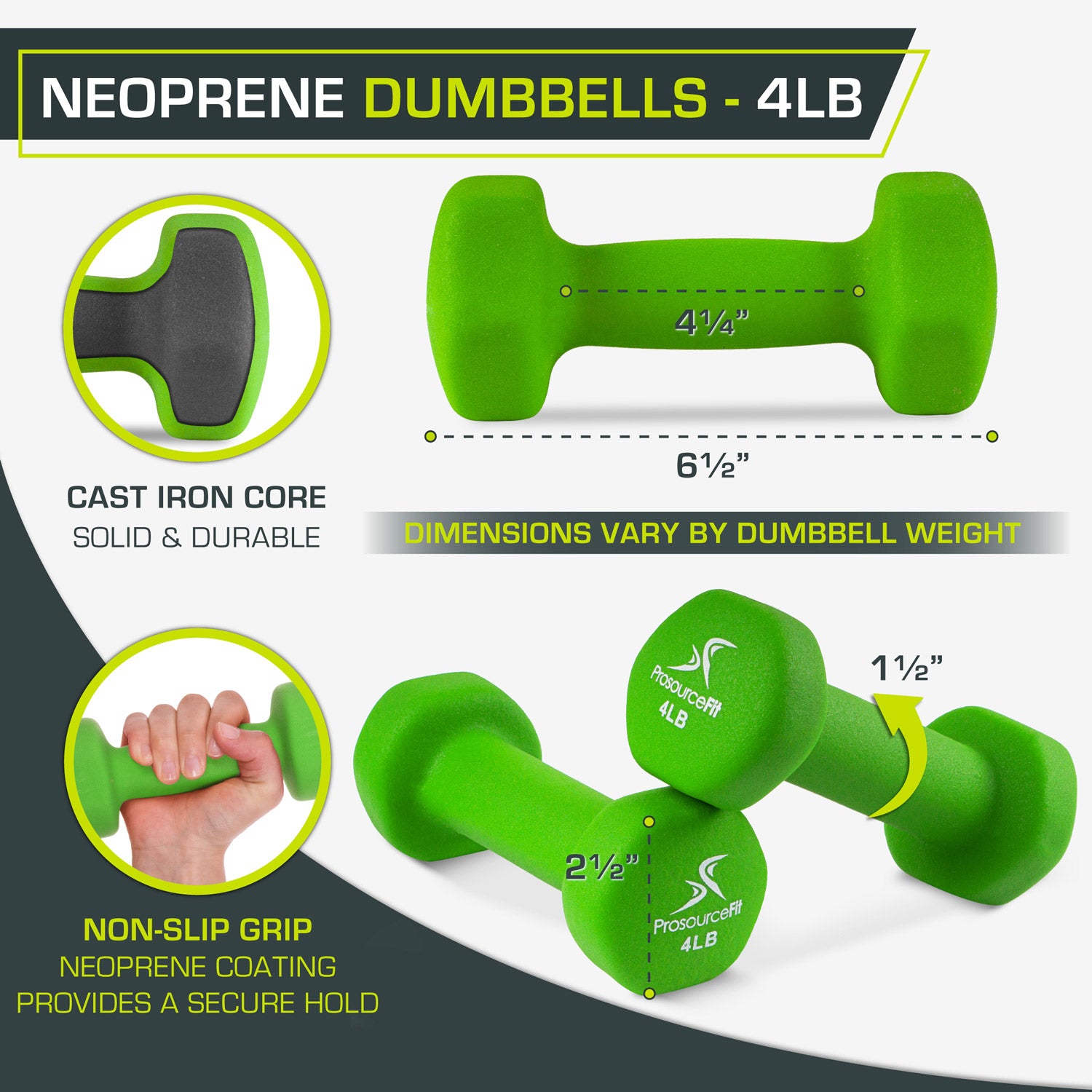 Prosourcefit neoprene dumbbells sale