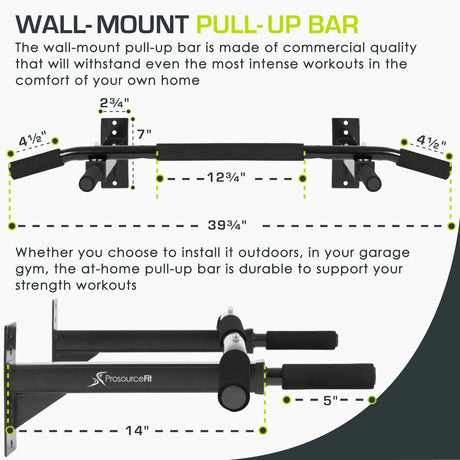 Wall-Mounted Pull-Up Bar