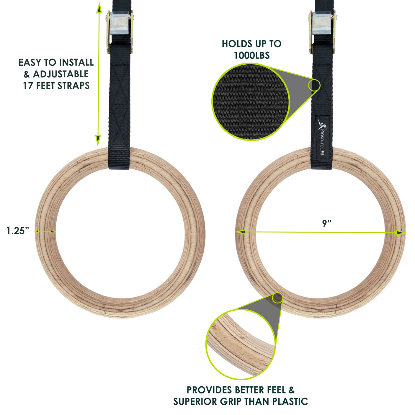 Wooden Gymnastic Rings