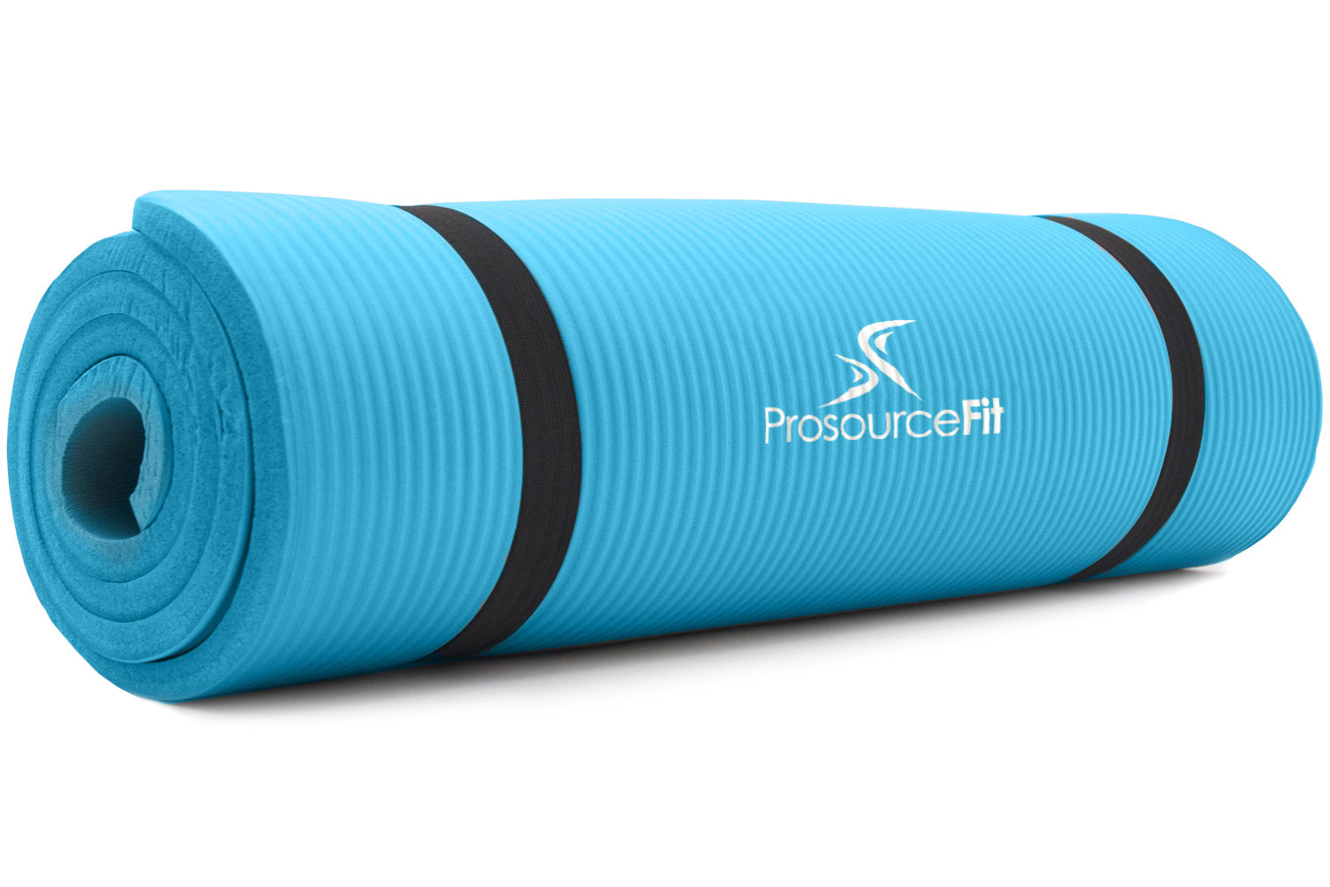 ProsourceFit 1 in Extra Thick Yoga Pilates Exercise Mat, Padded Workout Mat  for Home, Non-Sip Yoga Mat for Men and Women, Blue, 71 in x 24 in, Mats -   Canada