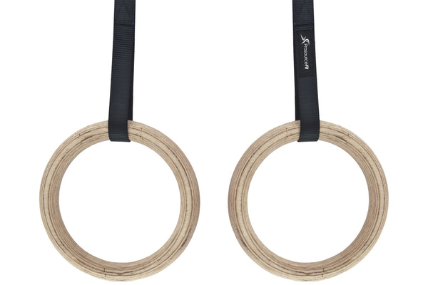 Pacearth wood gymnastics discount rings